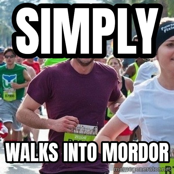 Ridiculously photogenic guy (Zeddie) meme: simply / Walks into mordor