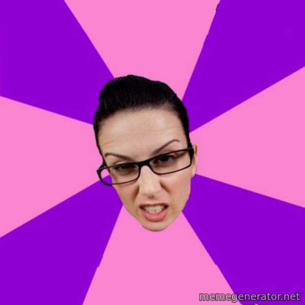 Privilege Denying Feminist meme template
