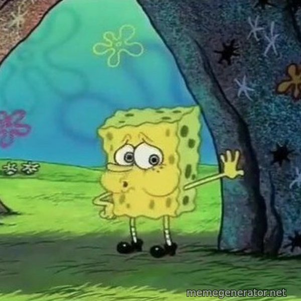 Tired SpongeBob meme template