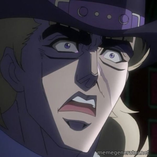 Speedwagon Is Afraid meme template