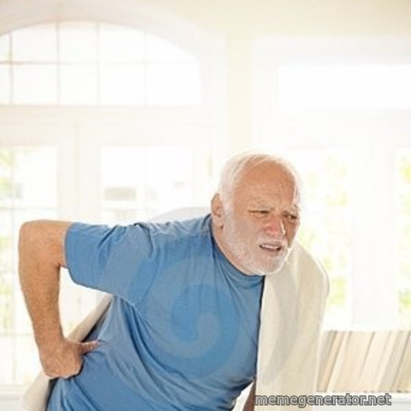 Harold's Back meme template