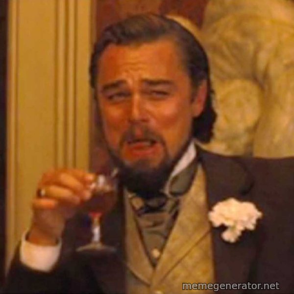 Laughing Leo meme template